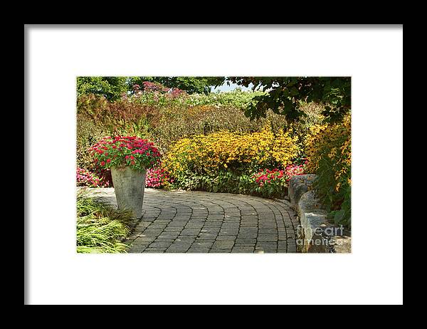 Botanic Gardens Framed Print featuring the photograph These Paths We Walk by Marilyn Cornwell