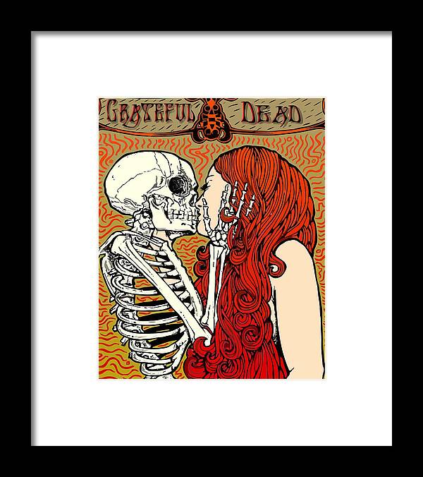 Grateful Dead Framed Print featuring the digital art They Love Each Other by The Lover