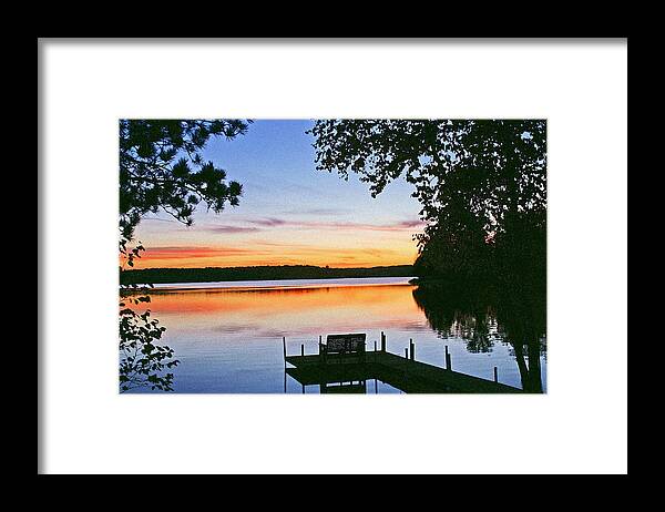 Sunset Framed Print featuring the photograph Thinking of you by Bill Morgenstern
