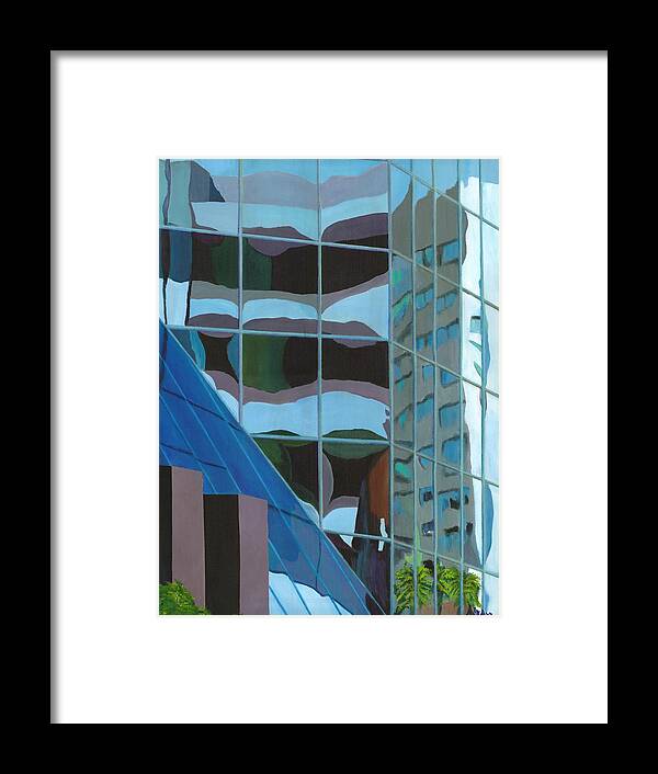 Urban Framed Print featuring the painting Third and Earll by Alika Kumar
