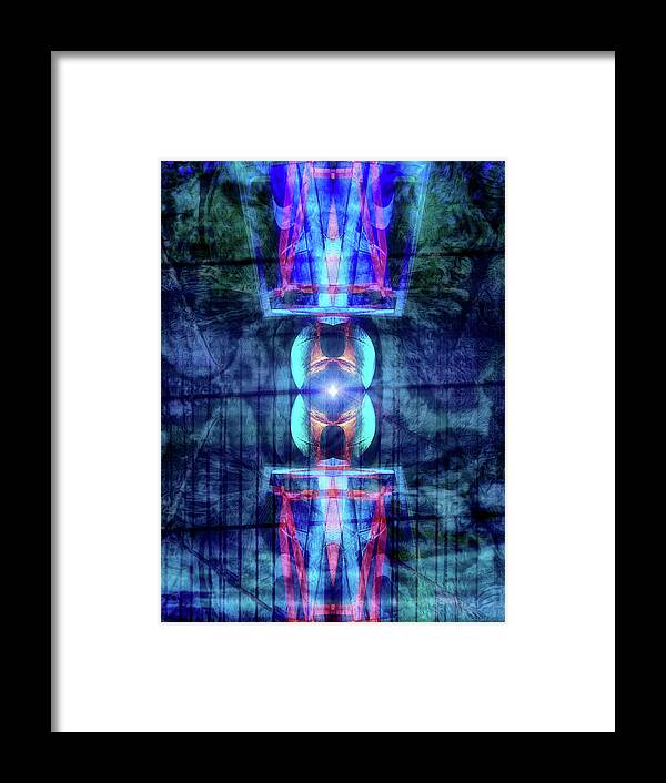 Third Eye Framed Print featuring the digital art Third Eye by Wim Lanclus
