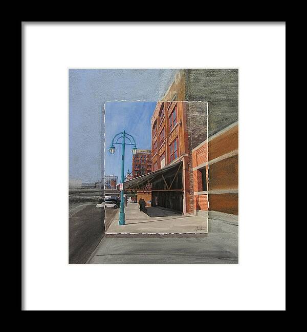 Milwaukee Framed Print featuring the mixed media Third Ward - Market Street by Anita Burgermeister