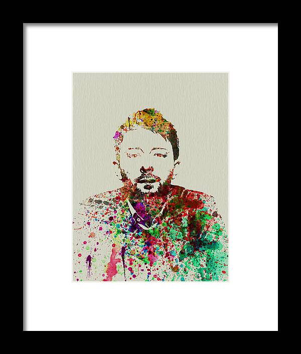 Thom Yorke Framed Print featuring the painting Thom Yorke by Naxart Studio