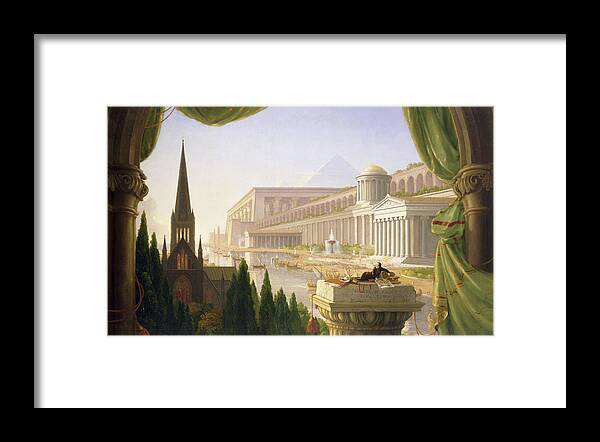 Thomas Cole Framed Print featuring the painting Thomas Cole by MotionAge Designs