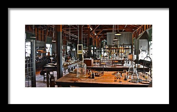 Thomas A. Edison Framed Print featuring the photograph Thomas Edison Lab, #3 by Ron Long