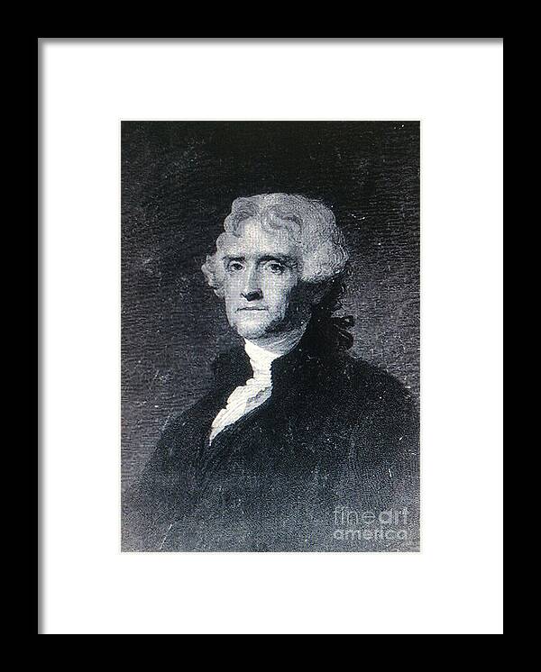 Thomas Jefferson Framed Print featuring the photograph Thomas Jefferson by Richard W Linford