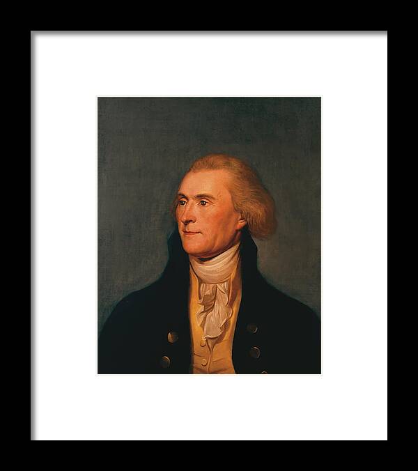 Thomas Jefferson Framed Print featuring the painting Thomas Jefferson by War Is Hell Store