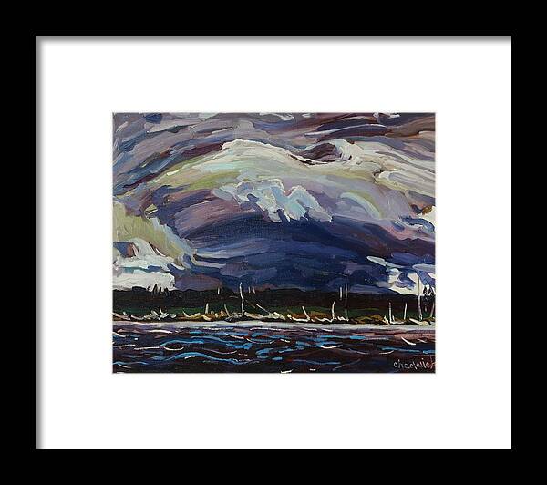 886 Framed Print featuring the painting Thomson's Thunderhead by Phil Chadwick