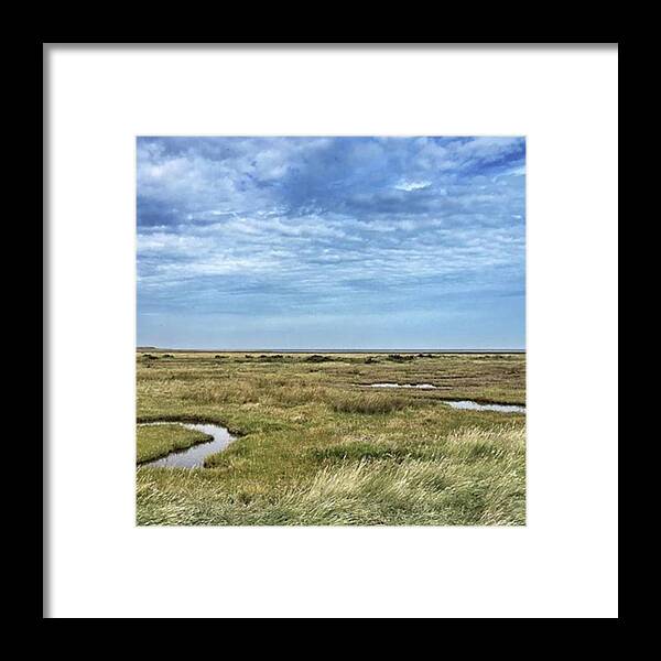 Framed Print featuring the photograph Thornham Marshes, Norfolk by John Edwards