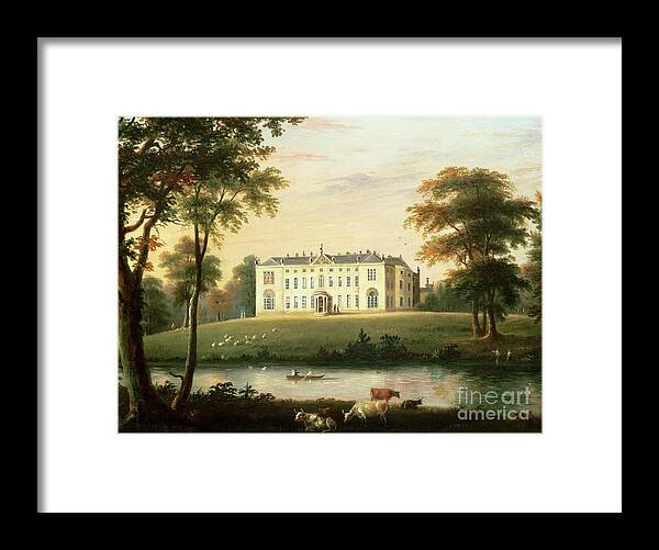Thorp Framed Print featuring the painting Thorp Perrow near Snape in Yorkshire by English School