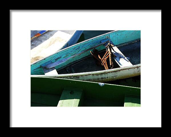 Boat Framed Print featuring the photograph Three Boats by AnnaJanessa PhotoArt