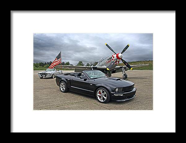 Ford Mustang Framed Print featuring the photograph Three Generations by Gill Billington