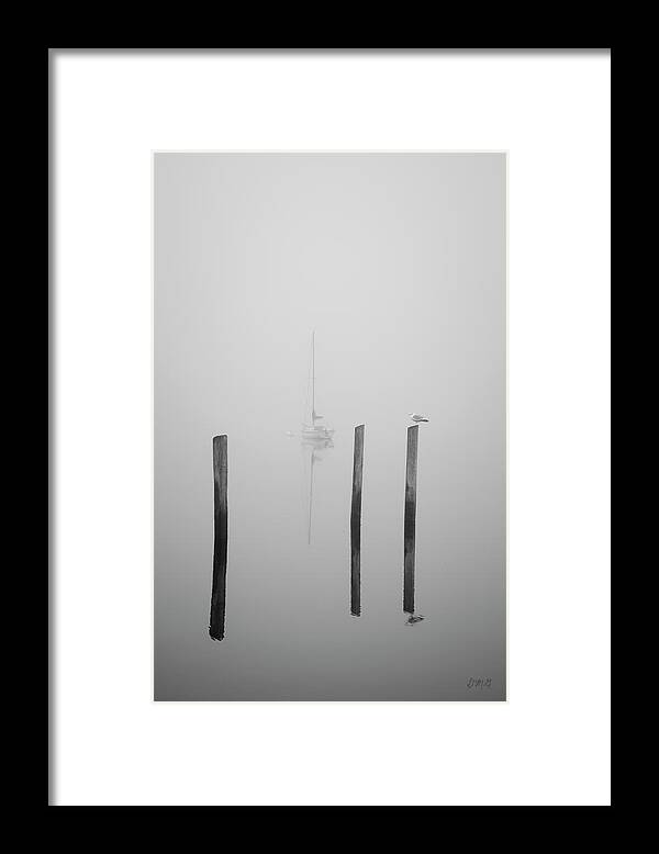 Taunton River Framed Print featuring the photograph Three Pilings and Sailboat by David Gordon