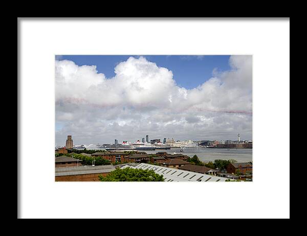 Cunard Framed Print featuring the photograph Three Queens by Spikey Mouse Photography