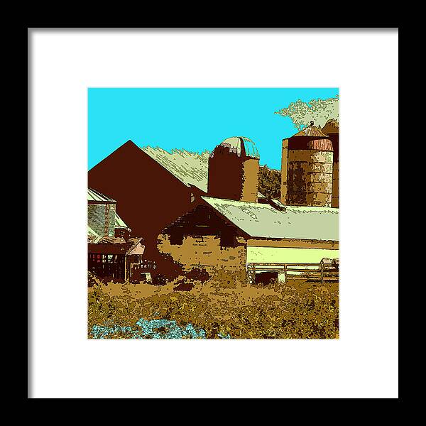 Blue Skies Framed Print featuring the photograph Three Sentinels by James Rentz