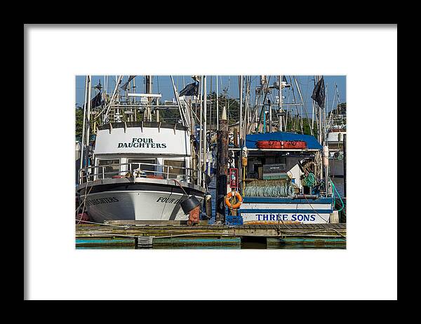 Boats Framed Print featuring the photograph Three Sons - Four Daughters by Derek Dean