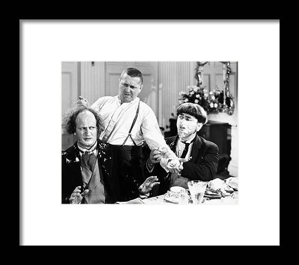 1930 Framed Print featuring the photograph Three Stooges Film Still by Granger