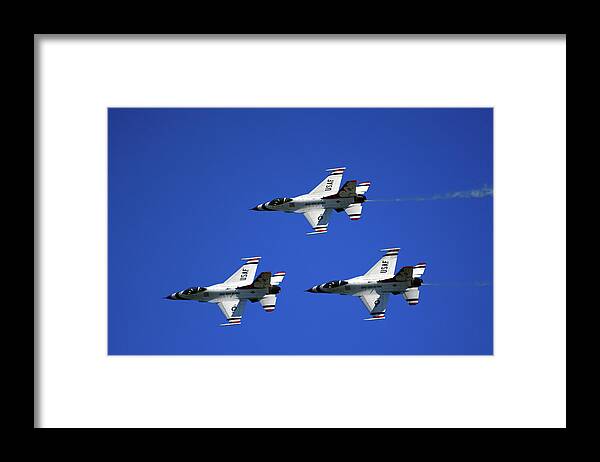 Three Thunderbirds Framed Print featuring the photograph Three Thunderbirds by Raymond Salani III