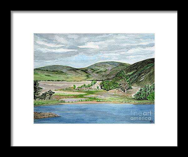 Scotland Framed Print featuring the painting Threipmuir Farm Steading by Yvonne Johnstone