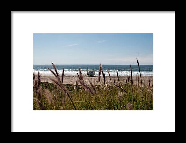 The Strand Framed Print featuring the photograph Through the Reeds by Lorraine Devon Wilke