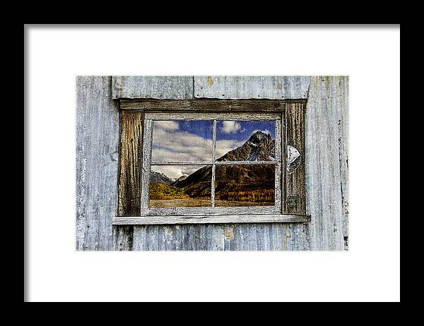 Window Framed Print featuring the photograph Through the Window of the Past 2 by Fred Denner