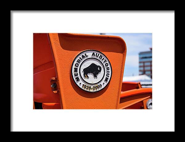 Buffalo Framed Print featuring the photograph Throwback Seats by Nicole Lloyd