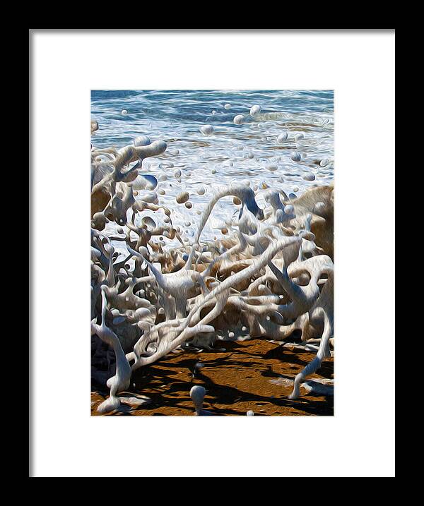 Surf Framed Print featuring the photograph Tidal Abstraction by Joe Schofield