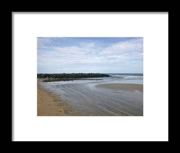 Ocean Framed Print featuring the photograph Tide Flats 2 by Ellen Paull
