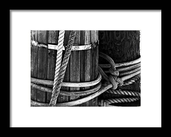 Wood Framed Print featuring the photograph Tied up by Camille Lopez