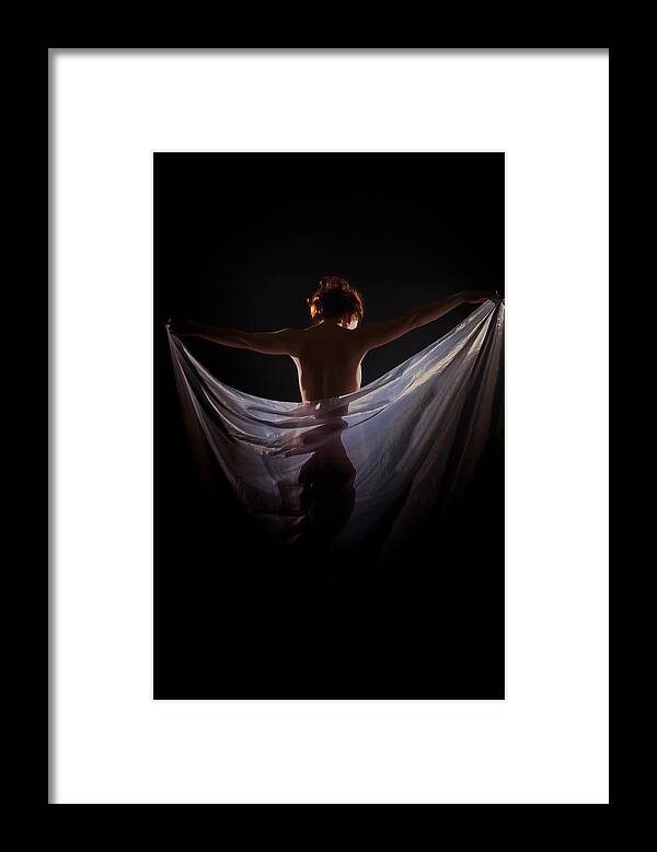 Nude Framed Print featuring the photograph Tight Hide by Vitaly Vachrushev