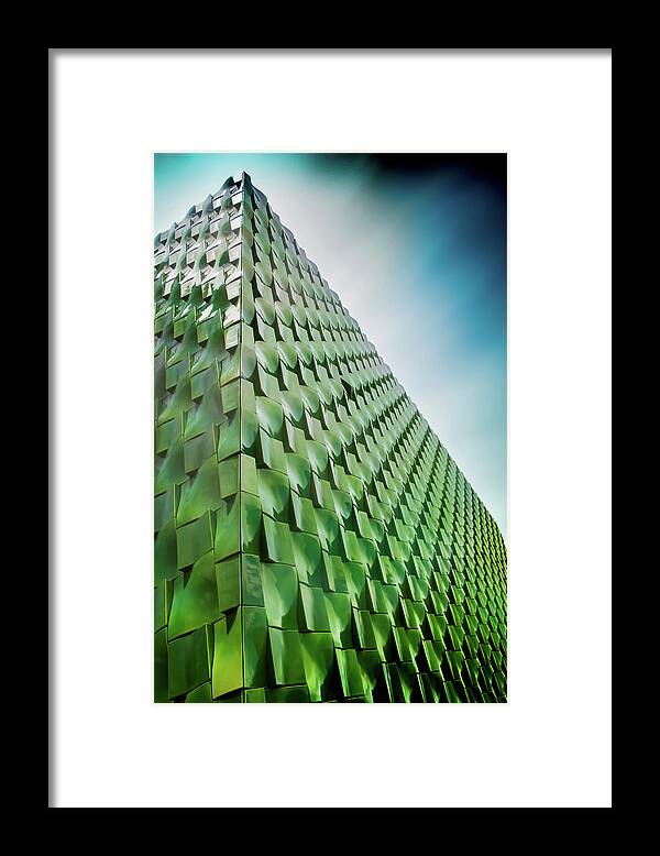 Wall Framed Print featuring the photograph Tile Wall of The Ringling Museum Asian Center View 2 by Richard Goldman