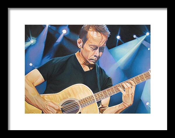Tim Reynolds Framed Print featuring the drawing Tim Reynolds and Lights by Joshua Morton