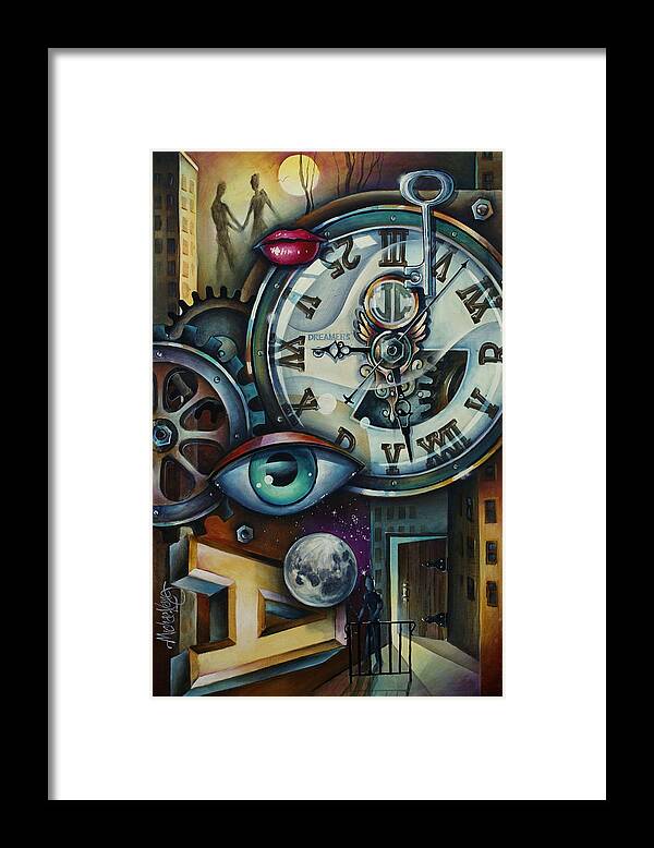 Friendship Framed Print featuring the painting 'Time' by Michael Lang