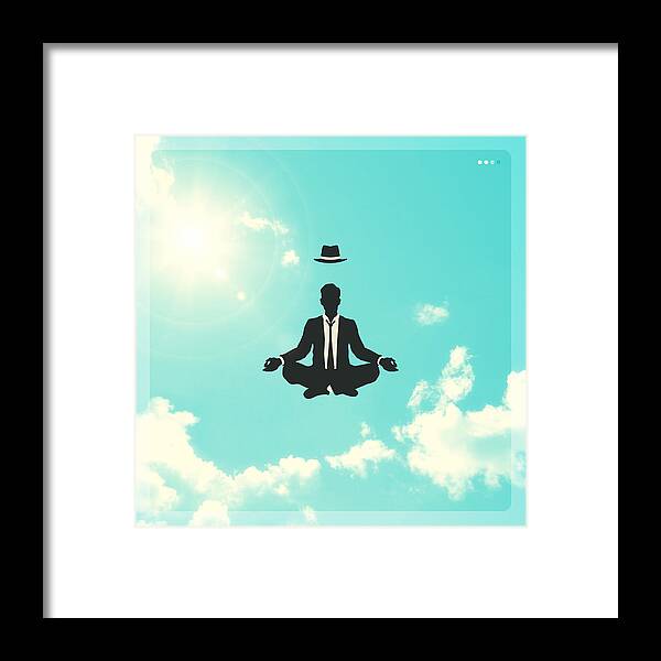 Sky Framed Print featuring the digital art Time Off by Jazzberry Blue