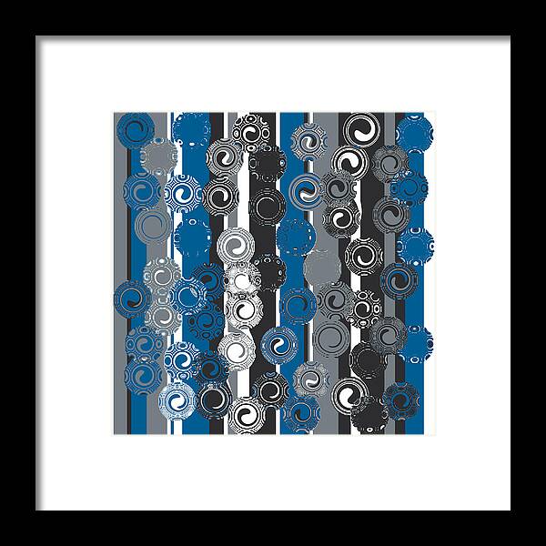 Swirls Framed Print featuring the painting Time Rolls On by Bonnie Bruno
