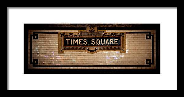 Time Square Framed Print featuring the photograph Time Square by RicharD Murphy