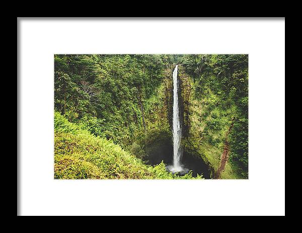 Akaka Falls Framed Print featuring the photograph Time Stands Still by Laurie Search