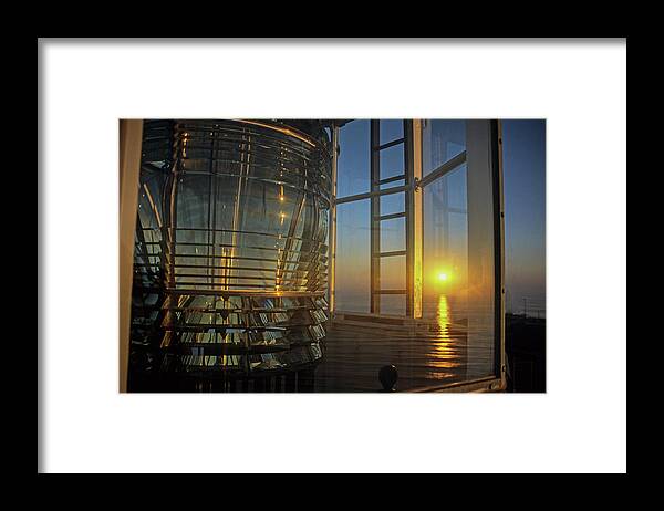 Light House Framed Print featuring the photograph Time to go to work by David Shuler