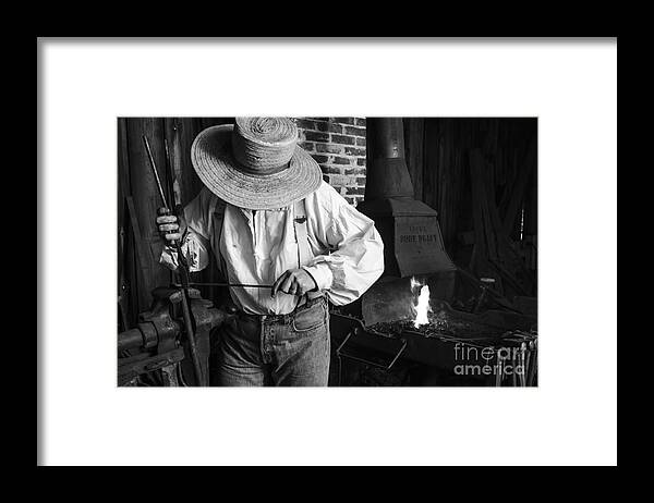 Blacksmith Framed Print featuring the photograph Times Gone By by Andrea Silies