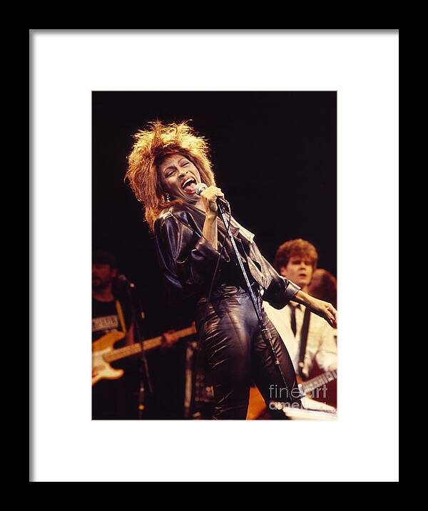 Tina Turner Framed Print featuring the photograph Tina Turner 1984 by Chris Walter