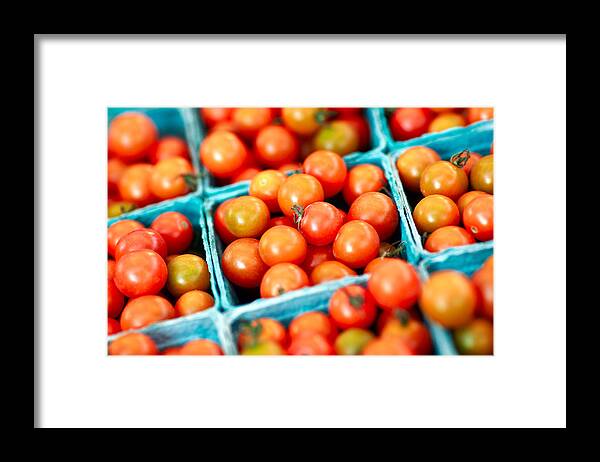 Appetite Framed Print featuring the photograph Tiny Little Red Tomatoes by Todd Klassy