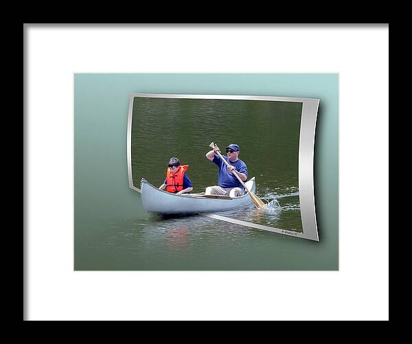 2d Framed Print featuring the photograph Tip A Canoe And Tyler Too by Brian Wallace