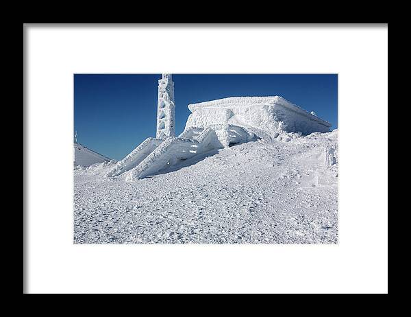 White Mountains Framed Print featuring the photograph Tip Top House - Mount Washington New Hampshire by Erin Paul Donovan