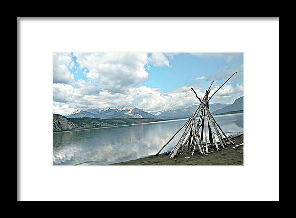 Tipi Framed Print featuring the photograph Tipi like by 'REA' Gallery