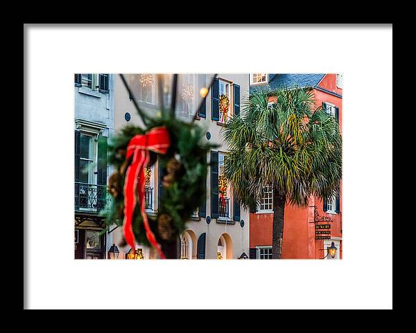 Charleston Framed Print featuring the photograph Tis the Season - Charleston SC by Donnie Whitaker