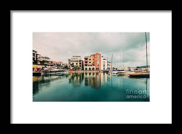 Tivat Framed Print featuring the photograph Tivat, Montenegro by Iryna Liveoak