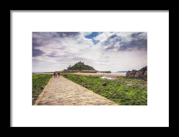 St Michael's Mount Framed Print featuring the photograph To The Mount by Framing Places