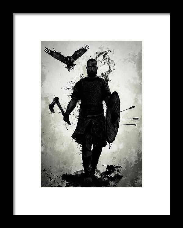 Viking Framed Print featuring the mixed media To Valhalla by Nicklas Gustafsson