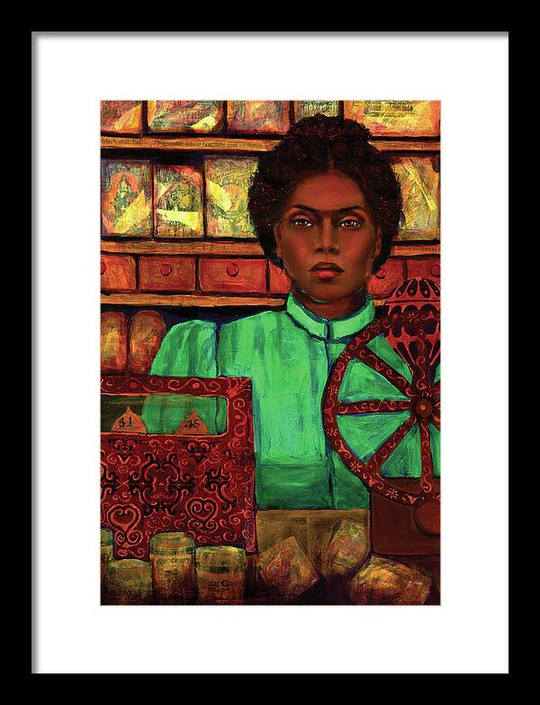 Family Framed Print featuring the mixed media Toiling Upward - Grocer by Cora Marshall