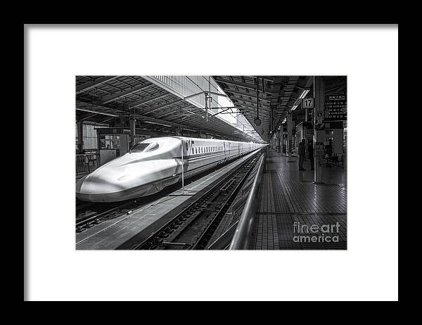 Tokyo Framed Print featuring the photograph Tokyo to Kyoto, Bullet Train, Japan by Perry Rodriguez